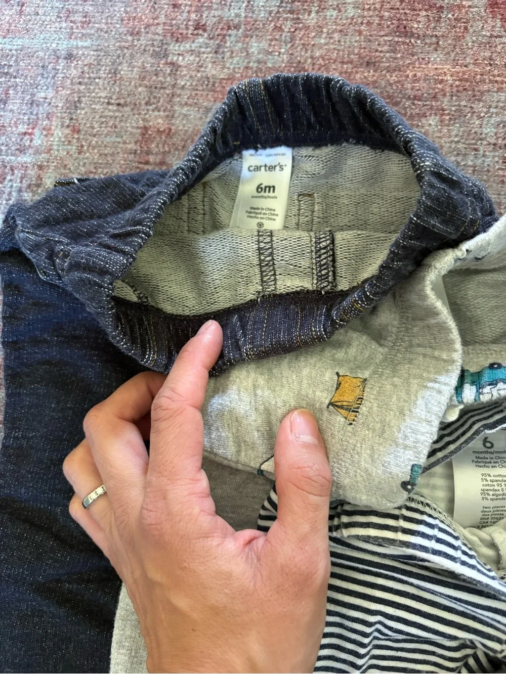 4 pairs of 6 month size pants